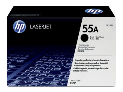 HP toner č. 55A, black (CE255A)