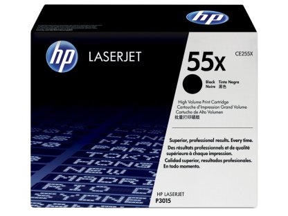 HP toner č. 55X, black (CE255X)
