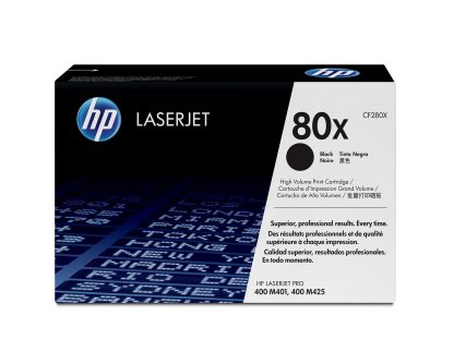HP toner č. 80X, black (CF280X)