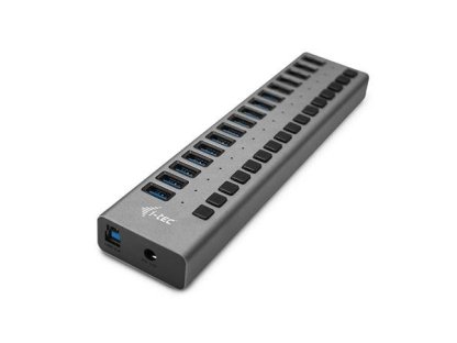 I-TEC USB 3.0 hub napájecí, B-16xA vypínací, F/16xF, s napájením, 1m kabel USB 3.0 A-B M/M(U3CHARGEHUB16)