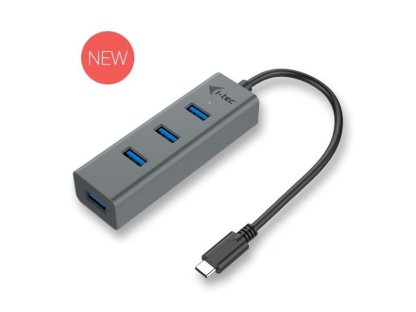 I-TEC USB 3.1 hub, C-4xA, M/4xF (C31HUBMETAL403)