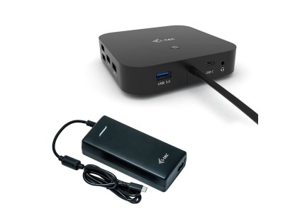 I-TEC USB-C HDMI DP Docking Station with Power Delivery 100 W + i-tec Universal Charger 112W (C31HDMIDPDOCKPD100)