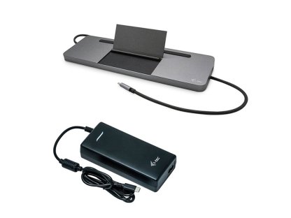 I-TEC USB-C Metal Ergonomic 4K 3x Display Docking Station with Power Delivery 85W + i-tec Universal (C31FLATPRO112W)