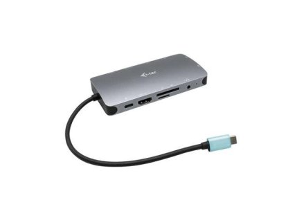 I-TEC USB-C Metal Nano Dock HDMI/VGA with LAN + Power Delivery 100W (C31NANODOCKVGAPD)