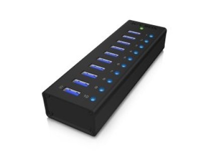 ICY BOX USB 3.0 hub IB-AC6110, B-10xA,  F/10xF, s napájením (IB-AC6110)