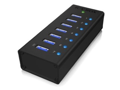 ICYBOX USB 3.0 hub, B micro-7xA, F/7xF (IB-AC618)