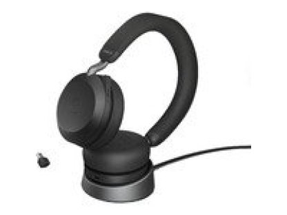 Jabra Evolve2 75/Stereo/ANC/USB-C/BT/Bezdrát/Stand/Béžová (27599-989-889)