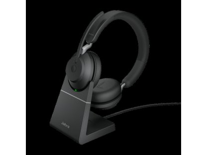 Jabra náhlavní souprava se stojánkem Evolve2 65, Link 380a MS, stereo, černá (26599-999-989)