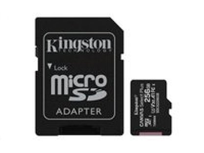 KINGSTON 256GB microSDXC Canvas Select Plus + SD adaptér (SDCS2/256GB)