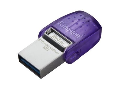 KINGSTON 64GB DataTraveler microDuo 3C 200MB/s dual USB-A + USB-C