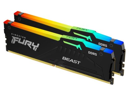 KINGSTON 64GB DDR5 5600MHz FURY Beast Black RGB (KF556C40BBAK2-64)