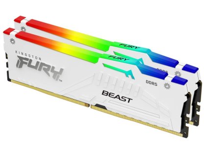 KINGSTON 64GB DDR5 5600MHz FURY Beast White RGB/White (KF556C40BWAK2-64)
