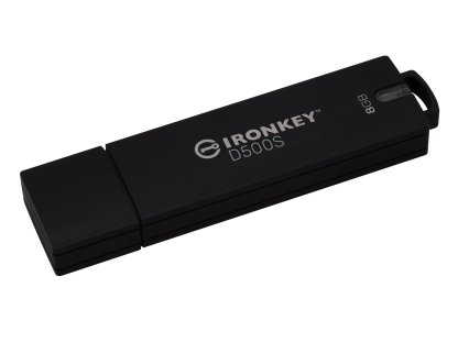 KINGSTON 8GB IronKey D500S FIPS 140-3 Lvl 3 (Pending) AES-256 (IKD500S/8GB)