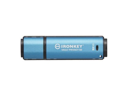 KINGSTON IronKey Vault Privacy 50, 32GB, USB 3.2, USB-A, Modrá (IKVP50/32GB)
