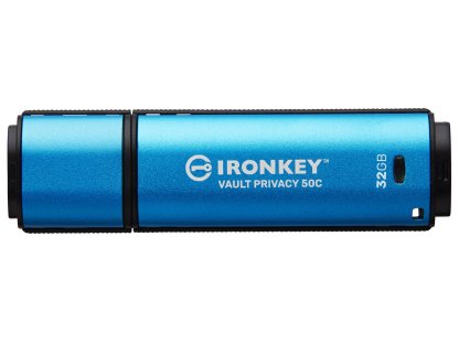 KINGSTON Ironkey Vault Privacy 50C, 32GB, USB 3.2, USB-C, Modrá (IKVP50C/32GB)
