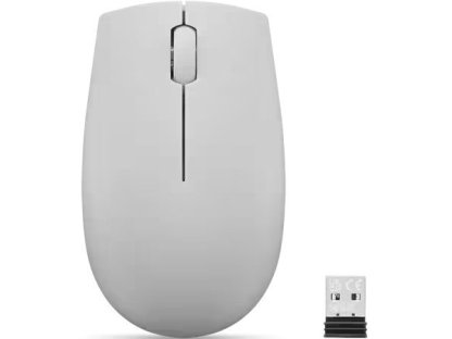 Lenovo 300 - Cestovní/Optická/1 000 DPI/Bezdrátová USB/Artic Grey (GY51L15678)