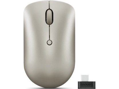LENOVO 540 USB-C Wireless Compact Mouse - Kancelářská/Optická/2 400 DPI/Bezdrátová USB/Zlatá (GY51D20873)