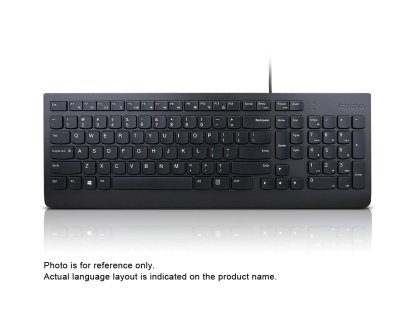 LENOVO Essential Wired Keyboard - drátová, USB, černá, DE/německá (4Y41C68656)