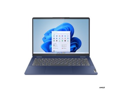 LENOVO IdeaPad Flex 5 14ABR8 - 14" 1920x1080 WUXGA, Ryzen 5 7430U, 16GB RAM, 512SSD, Radeon RX Vega 7, W11 Home, modrý (82XX00DACK)