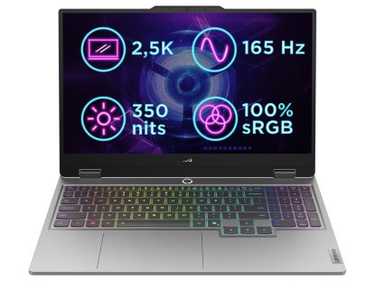 LENOVO LOQ 15IRX10 - 15,6" 2560x1440 QHD, i7-13650HX, 32GB RAM, 1TB SSD, GeForce RTX 5070, bez OS, šedý (83JE0098CK)