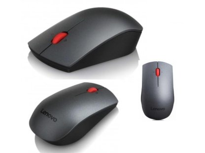 Lenovo mouse Professional - Kancelářská/Laserová/1 600 DPI/Bezdrátová USB/černá (4X30H56887)
