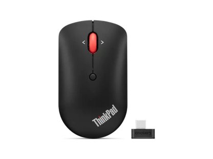 Lenovo ThinkPad USB-C - Kancelářská/Blue Track/2 400 DPI/Bezdrátová USB/Černá (4Y51D20848)