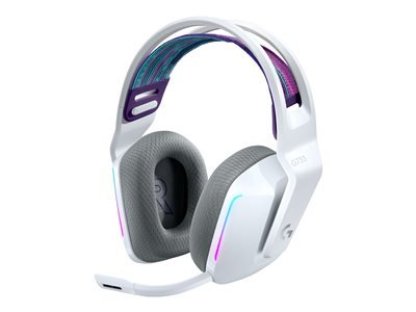 Logitech G733 LIGHTSPEED Wireless RGB Gaming Headset, bílé (981-000883)