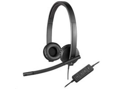 LOGITECH Headset H570e Stereo, sluchátka s mikrofonem, USB (981-000575)
