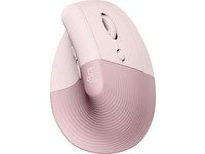 Logitech Lift - Vertikální/Optická/Pro praváky/4 000 DPI/USB+BT/Růžová (910-006478)