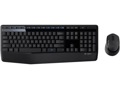 LOGITECH MK345 - bezdrátový set klávesnice s myší, USB, černá, CZ/SK (920-008351)