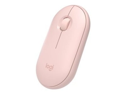 Logitech Pebble M350 - Cestovní/Optická/1 000 DPI/USB+BT/Růžová (910-005717)