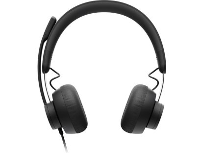 Logitech sluchátka s mikrofonem Zone Wired Teams Headset Graphite - EMEA (981-000870)