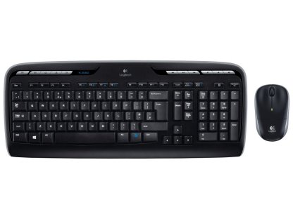 LOGITECH Wireless Combo MK330 - bezdrátový set klávesnice s myší, černá, US (920-003999)