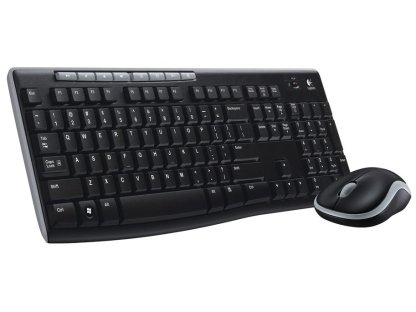 LOGITECH Wireless Desktop MK270 - bezdrátový set klávesnice s myší, USB, černá, CZ/SK (920-004527)