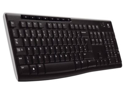 LOGITECH Wireless K270 - bezdrátová, černá, US (920-003738)