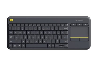 LOGITECH Wireless Touch Keyboard - bezdrátová, černá, US (920-007145)