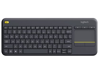 LOGITECH Wireless Touch Keyboard K400 Plus - bezdrátová, černá, ENG (920-007143)