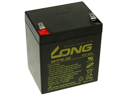 Long 12V 5Ah olovený akumulátor F2 (PBLO-12V005-F2A)
