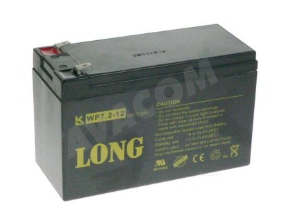 LONG 12V 7Ah olověný akumulátor F2 (PBLO-12V007,2-F2A)