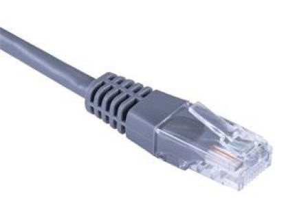 MASTERLAN patch kabel UTP, Cat5e, 0,25m, šedý (PCU5E-025-MS)