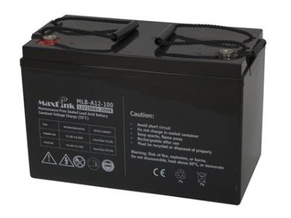 MAXLINK olověná baterie AGM 12V 100Ah, M8 (MLB-A12-100)