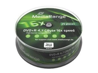 MEDIARANGE DVD+R 4,7GB 16x spindl 25ks (MR404)