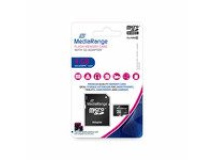 MEDIARANGE microSDHC 4GB + SD adaptér (MR956)