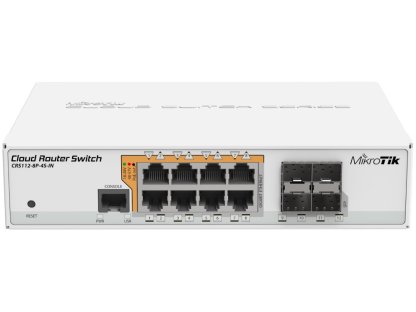 MIKROTIK Cloud Router Switch (CRS112-8P-4S-IN)