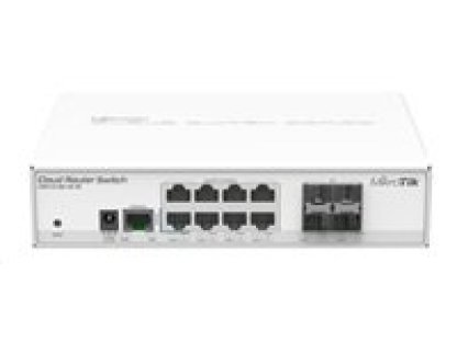 MikroTik CRS112-8G-4S-IN Cloud Router Switch, 400MHz CPU, 128MB RAM, 8xLAN, 4xSFP slot, vc. L5 licence (CRS112-8G-4S-IN)