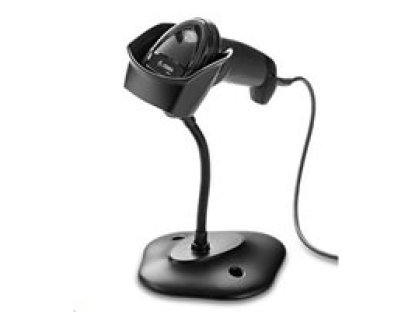 MOTOROLA DS2208, 2D čtecka čárového kódu, KIT, black, USB-HID + stojan (DS2208-SR7U2100SGW)