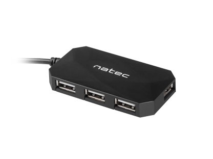 Natec Locust rozbočovac 4x USB 2.0 HUB, černý (NHU-0647)