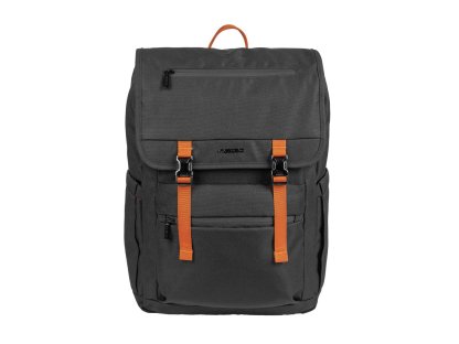 NATEC NIALA Batoh na notebook 15,6", 18 L, černá - oranžová (NTO-2240)