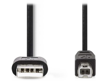 NEDIS kabel USB 2.0, A-B, M/M, propojovací, 3m, černý