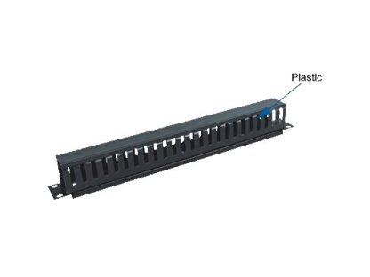 OEM 19" vyvazovací panel 1U, černý (7501)